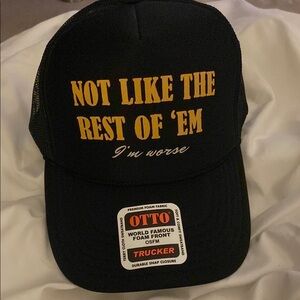 OTTO Black and Yellow trucker Hat